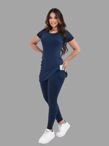 Women Sports Sets - 藍色 - 查看 1
