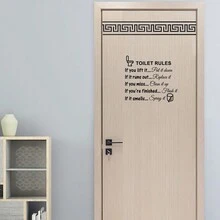 1pc Toilet Sticker, Toilet Paper Roll Shaped, Removable Wall Sticker For Bathroom And Home Decor - Multicolor - View 9