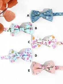 1入組男款休閒花印Y2K風格頭巾，雙層頸巾適合派對和日常穿著 - 彩色 - 查看 7