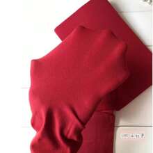 Women Tights - 酒紅色 - 查看 3