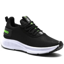 Men Sneakers - 黑橘 - 查看 4