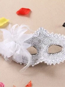 1入優雅的威尼斯化妝舞會和派對，復古風格，適合情侶化妝舞會面具，適合瑪蒂脂、萬聖節、聖誕節、新年派對服裝，金塵設計，舒適配戴-化妝舞會成人服裝配件 - 彩色 - 查看 5