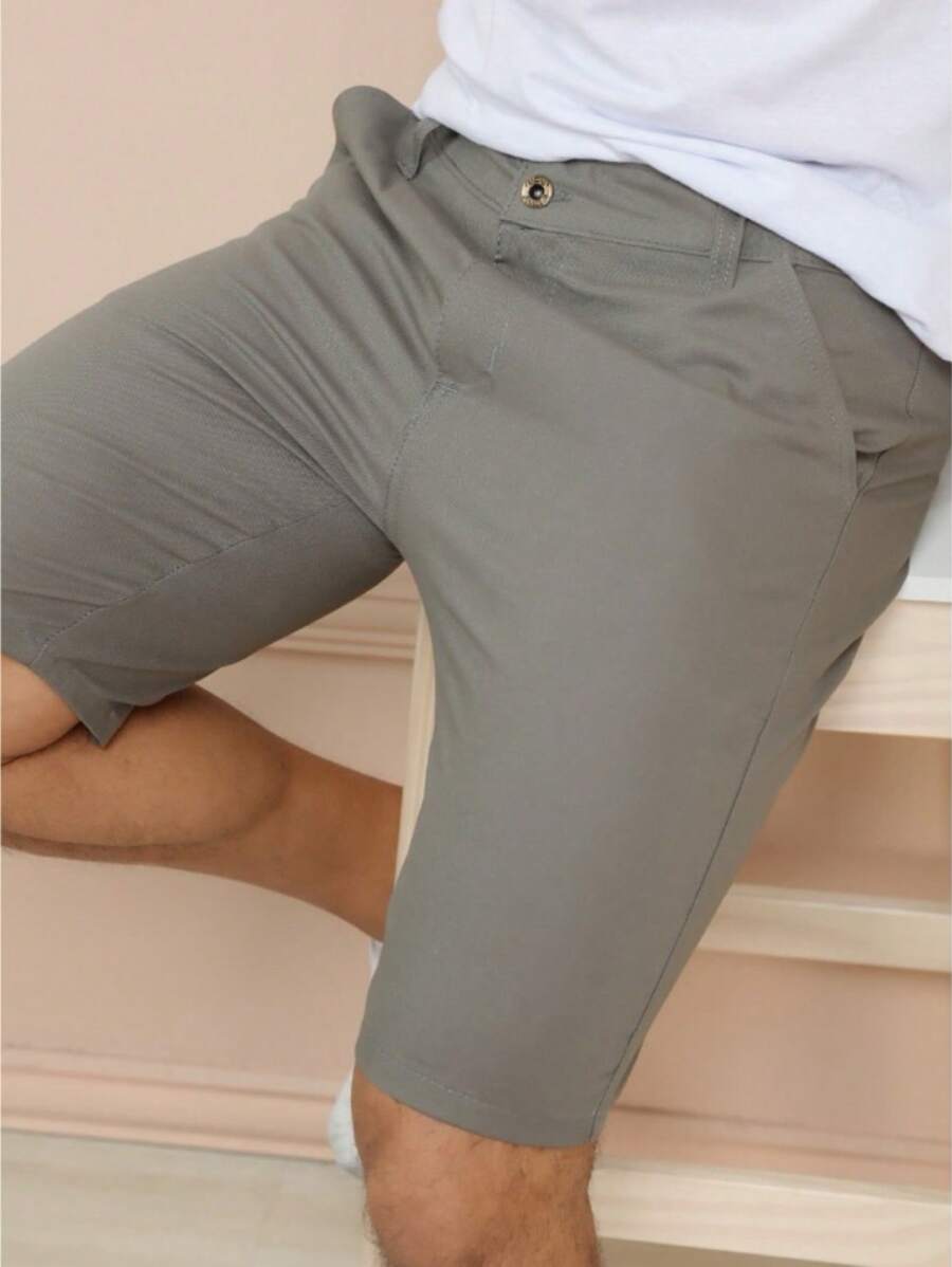 Men Denim Shorts - Xám - Xem 1