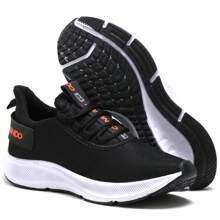 Men Sneakers - 黑橘 - 查看 8