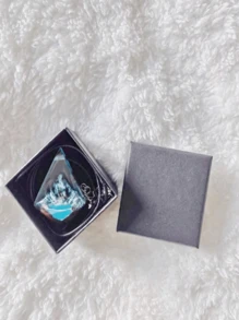 1pc Handmade Resin Mountain Wolf Pendant With Gift Box, Vintage Style Men's Outdoor Fashion Jewelry - Wolf - View 3