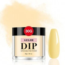 Gelhr 30g DIP Powder，夏季橘黃燃橙色，DIP Powder DIY沙龍禮物女性專用，無需使用美甲燈，指甲DIY沙龍，適用於年輕女性 - 彩色 - 查看 16