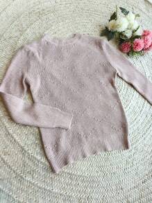 Women Knit Tops - 米色 - 查看 3