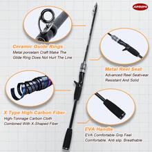 Caña de pescar telescópica de fibra de carbono duradera para pescar en agua dulce y salada, caña de pesca para lanzar cebos, caña de pescar con carrete giratorio, caña de pescar para señuelos, caña de pescar para bass, diseño compacto y portátil para pesca en agua salada, mango de Eva y asiento de carrete de Abs, caña de pescar para trucha y bass, caña de pescar de viaje con mango de Eva para carpas y bass, caña de pescar de agua dulce, caña de pescar para señuelos, las mejores cañas de pescar para pesca con señuelos - Negro - Ver 3
