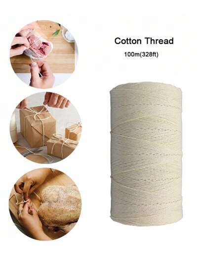 328 Feet Butcher Cooking Line Cooking Rope Kitchen Food String Is Suitable For Grilling, Trolling Turkey, Tying Meat, Making Sausages, Baking And Crafts, And More