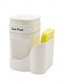 1个三合一皂液器，带海绵架，适用于厨房水槽洗碗，可分离脏水，方便取用液体，厨房用品，厨房配件，厨房工具 - 均碼 - 查看 13