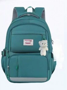 Women Fashion Backpacks - 綠色 - 查看 1