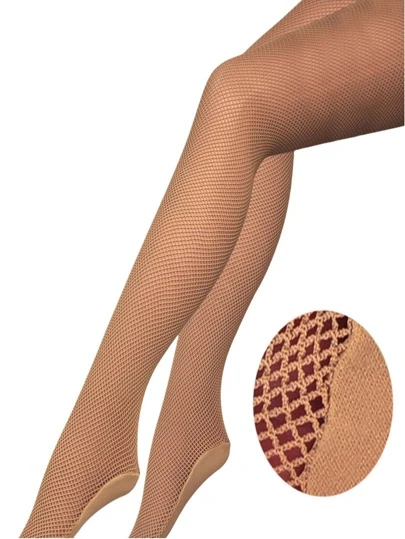 New Professional Hard Mesh Solid Latin Dance Fishnet Stockings Competition Special Pantyhose Sole Non Slip Bone Line Oxford Tights