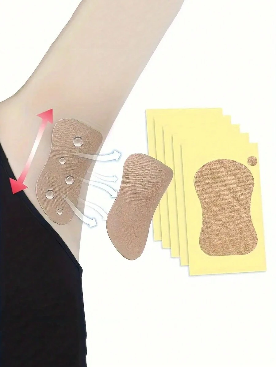 10pcs Armpit & Foot Sweat Absorbing Stickers, Invisible AntiSweat