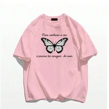 Women T-Shirts - Màu Hồng baby - Xem 1