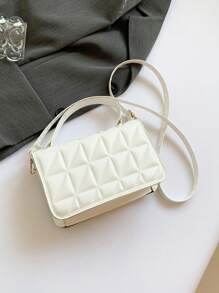 Túi xách mini thời trang thanh lịch và tiện dụng, dây đeo vai có thể điều chỉnh, được thiết kế dành cho phụ nữ, món quà cá nhân hóa tuyệt vời nhất dành cho phái nữ, các bà mẹ và bạn gái. - trắng - Xem 9