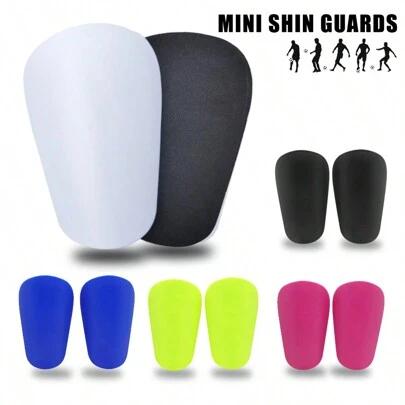1pair Mini Lightweight Soccer Shin Guards, Youth Ankle Leg Calf Protection Gear