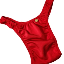 Men Thong & Jock Straps, Sexy Underwear - Đỏ - Xem 3