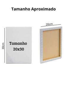 Kit com 5 Quadros Tela Painel De Pintura Artística Tamanho 20x30 Cm