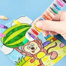 陶笛形狀貯存蠟筆，方形子彈頭油畫蠟筆 - 彩色 - 查看 4