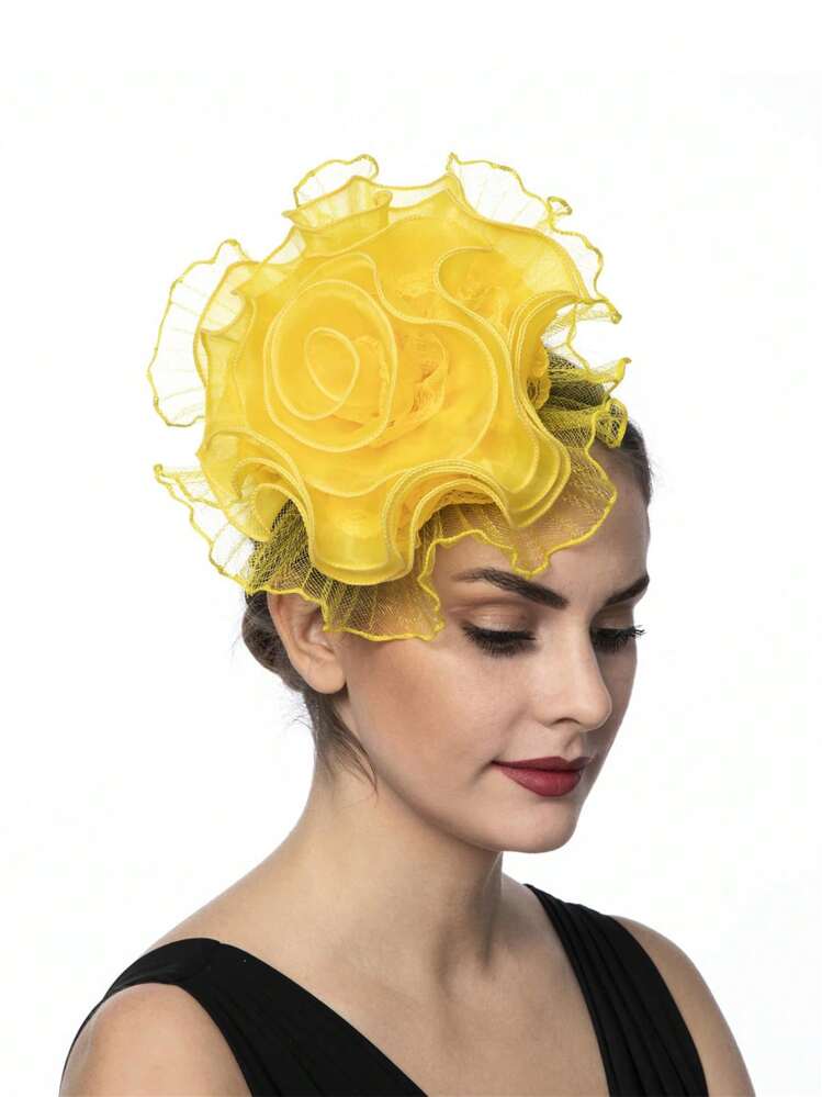 1 chiếc mũ Fascinator Mũ Pillbox Mũ tiệc trà Cocktail Mũ đội đầu có mạng che mặt cho bé gái và phụ nữ - Nhiều màu - Xem 7