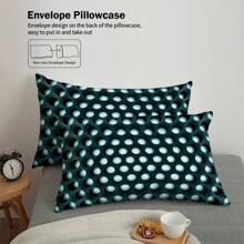 Dizzy Honeycomb Space In 3D Vỏ chăn lông vũ ba mảnh, nhẹ, mềm, thân thiện với da, thoải mái và thoáng khí, nhiều kích cỡ để lựa chọn, thiết kế cá nhân, thích hợp cho khách sạn, phòng ngủ, phòng khách, người lớn, thanh thiếu niên, trẻ em, Bộ chăn ga gối khách sạn nổi tiếng Bộ chăn ga gối đệm tiện nghi (1 vỏ chăn và 2 vỏ gối) - JYZ-SJT0030 - Xem 7