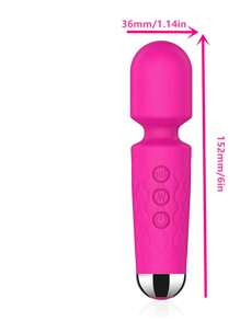 LIKETHAT Vibrador sexual sexy con vibrador clitoriano con 8 modos de vibración y 20 modos de frecuencia de vibración, potente vibrador varita de masaje personal, estimulador clitoriano, juguetes sexuales para adultos femeninos, juguetes sexuales juguetes de sexuales