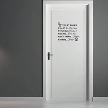 1pc Toilet Sticker, Toilet Paper Roll Shaped, Removable Wall Sticker For Bathroom And Home Decor - Multicolor - View 7