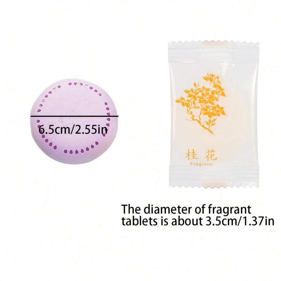 6pcs Solid Air Freshener Stickers For Toilet/Bathroom/Bedroom/Wardrobe
