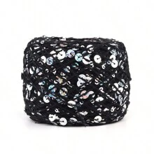 50/Ball 140M Hand Knitting Yarn 3mm+6mm Sequins Yarn DIY For Woman Woollen Sweater Hat Scarf - Multicolor - View 13