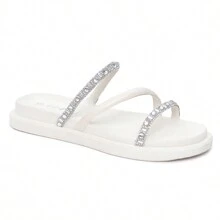 Women Flat Sandals - trắng - Xem 1