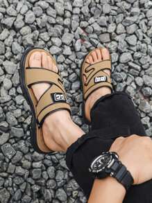 Men Plus Size Unisex Flat Casual Sandals Non-Slip Outdoor Beach Buckle Slippers Fashionable And Comfortable Japanese-Style PVC Shoes