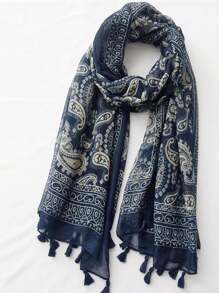 New Breathable Fringe Shawl, Elegant Design Scarf Fashion Women Silk Scarf, Vivid Color Women Spring/Summer Oversized Long Scarf For Outdoor Sun Protection Beach Wrap, Versatile Head Wrap - Multicolor - View 13