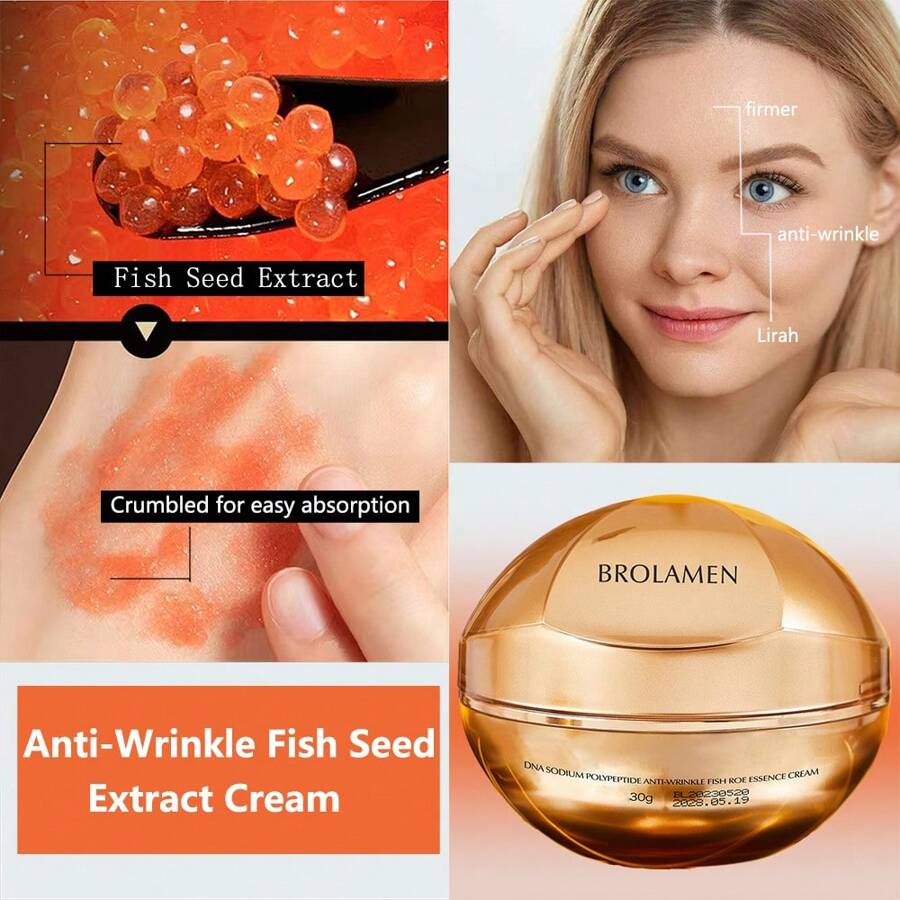 每盒30克多肽魚子醬抗皺精華面霜。滋潤保濕，深層護理配合日夜多種修護精華成分。完美的女性護膚品，是母親或女友的絕佳禮物。 - 一盒裝黑金 - 查看 1