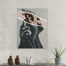 1入組黑白和多彩的世界黑白油畫印刷海報，復古汽車油畫現代藝術抽象人物海報，適用於臥室客廳走廊的理想禮物牆藝術品，無畫框 - 彩色 - 查看 2