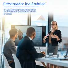 SHIXIONG Presentador Inalámbrico, con recargable de Presentación Clicker,Equipado con USB plug and play de presentador de diapositivas inalámbrico,Aplicable a PPT, Word, Excel, etc - Rosa - Ver 7