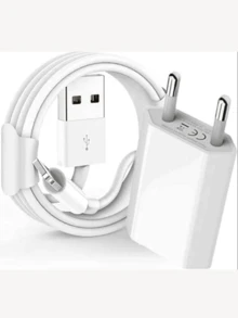 Carregador IPhone Completo Adaptador De Energia Usb Conversor Cabo USB Carregador Rápido Para Iphone XR 11 12 13 14 Pro MAx Xs - Branco - Visão 3