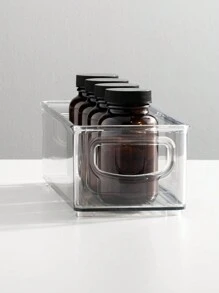 1入組(10.03/10.11英寸)抽屜式儲物箱，廚房保鮮盒，蔬菜和水果儲物盒，冰箱蛋盒，可冷藏或冷凍，帶有抽屜式設計，方便拿取，適用於家庭、旅館、餐廳、冰箱等 - 白色 - 查看 8