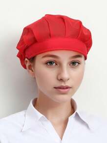 中性廚師網帽，廚師帽，廚師帽，廚房帽，烹飪帽，烘焙帽，餐廳帽/帽，網帽，食品帽，餐飲帽，網格網帽