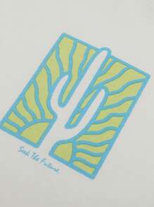 Balabala 功能性运动服，凉爽透气户外 T 恤，2024 年夏季，主题印花