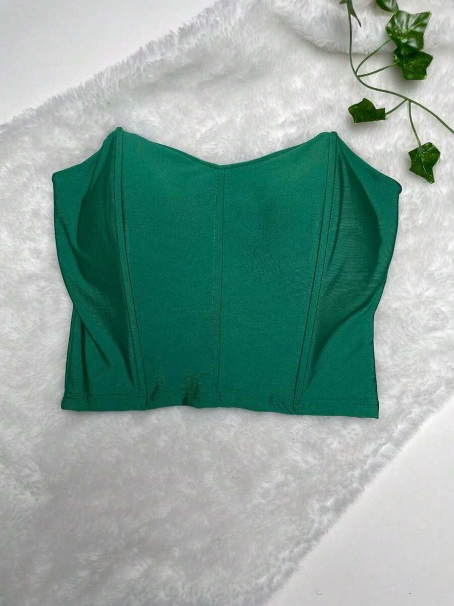 Women Tank Tops & Camis - 橄欖綠 - 查看 1