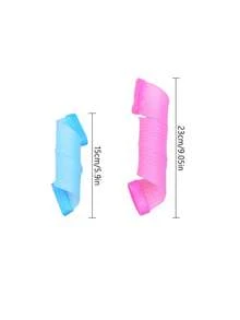 19pcs Random Color Hair Rollers Set, Different Sizes For Big Waves, Bangs, Loose Curls, Water Ripple, Salon-Styled Volumizing Fluffy Hair Tool Without Heat - Multicolor - View 6