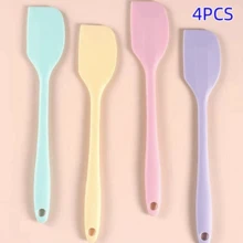 Set de herramientas de cocina para hornear de 4 piezas/1 pieza con espátula de silicona para crema, mermelada y mantequilla, fácil de limpiar, adecuado para casa, restaurante, tienda de postres