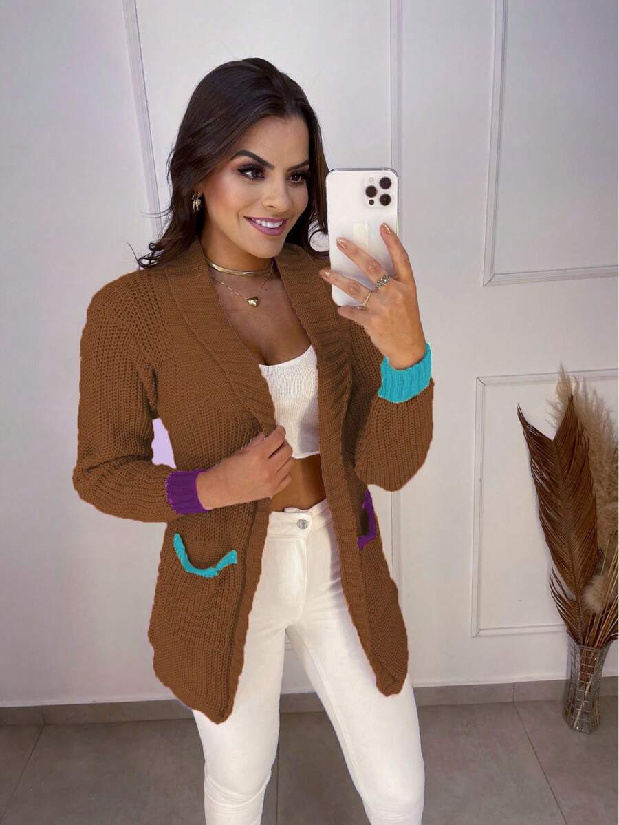 Women Cardigans - Rỉ Nâu - Xem 1