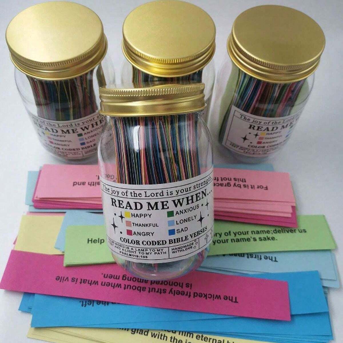 1pc One Bottle Random Bible Verse Jar, A Gift That Evokes Emotions And ...