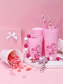 12pcs Bachelorette Party Cups, 16oz Reusable Plastic Cups Cowgirl Bridal Shower 70s Theme Retro Bachelorette Party Favors Decorations,Christmas