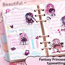 1 Set Super Cute Beginner's Journaling Kit, Student Notebook Set, Planner Journal For Class Notes And Diaries, Great For Office, School Prizes, And Back To School Gifts - Multicolor - View 9