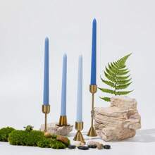 4pcs 10-Inch/25cm Paper Wrapped Taper Candles With Gradient Iridescent Green Color, Romantic Wedding & Party Dinner Decor, Smokeless Long Burning Dripless Candles With Long Stems, Gift Packaging,Room Decor,Gifts Home Decor Christmas Decorations Room Decor Christmas, Christmas Gifts - Multicolor - View 19