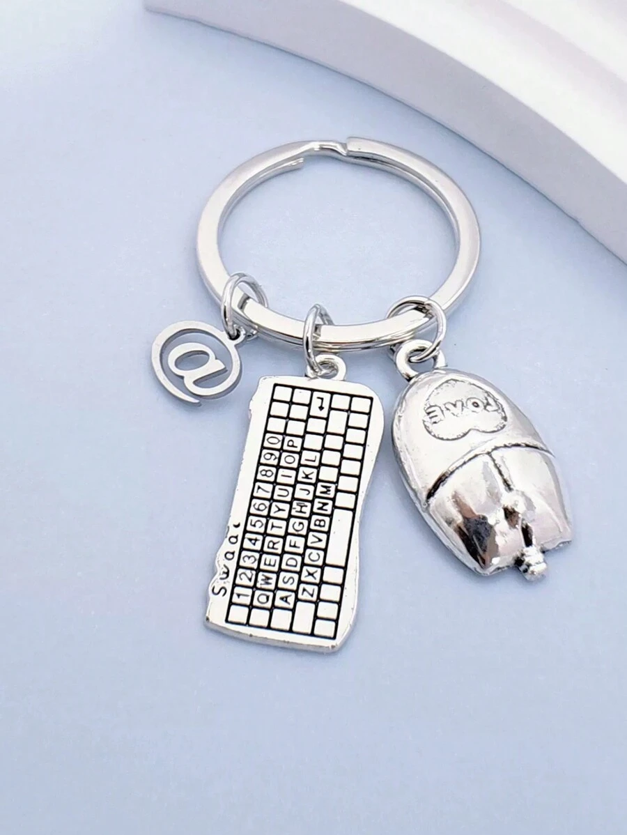 1 pièce Porte-clés décoratif personnalisé mode pour ingénieur en matériel informatique/passionné de jeux. Accessoire pour la Saint-Valentin, accessoire de voiture, accessoire de sac, accessoire scolaire, accessoire gothique Y2K, porte-badge, accessoire de voiture, accessoire de sac, idées cadeaux pour Noël, professeur, ami, sœur