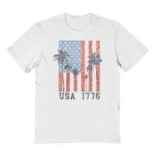 Social Collective Usa 1776 Palm Trees Graphic Cotton Short-Sleeve T-Shirt - 白色 - 查看 1