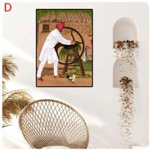 1PC Women Culture  Wall Art Canvas Painting Nordic Posters And Prints Wall Pictures For Living Room Decor  Frameless - Baby Pink - View 6